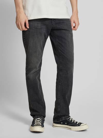 Tommy Jeans Slim Fit Jeans aus Viskose im 5-Pocket-Design Modell 'RYAN' Black 4