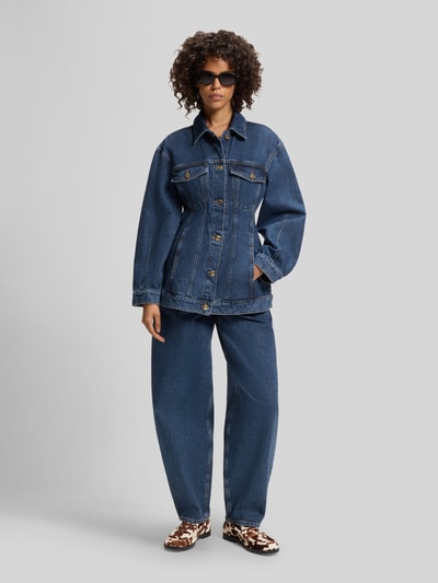 HUGO Slim Fit Jeansjacke aus reiner Baumwolle Modell 'HUGO ICON_3' Marine 1