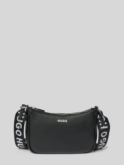 HUGO Handtasche mit Label-Print Modell 'Bel' Black 2