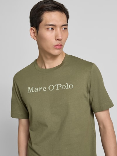 Marc O'Polo Regular Fit T-Shirt aus reiner Baumwolle Oliv 3