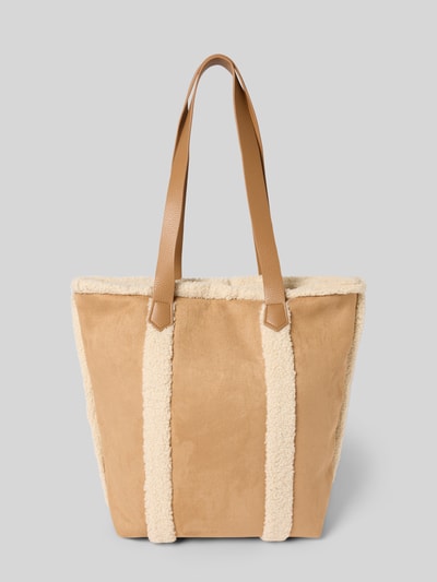 Barts Tote bag met labeldetail, model 'Aedey' Lichtbruin - 4