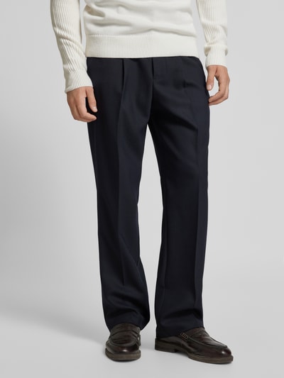 Emporio Armani Hose aus Schurwoll-Mix mit Bügelfalten Marine 4