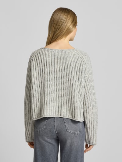 Drykorn Gebreide pullover met ronde hals, model 'IMENY' Lichtgrijs gemêleerd - 5