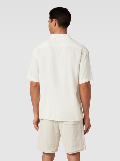 MCNEAL Tailored fit vrijetijdsoverhemd met reverskraag Offwhite - 5