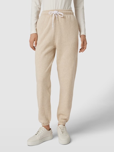 Polo Ralph Lauren Spodnie dresowe z wyhaftowanym logo Écru melanż 4