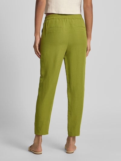 Marc Cain Tapered fit stoffen broek met tunnelkoord Groen - 5
