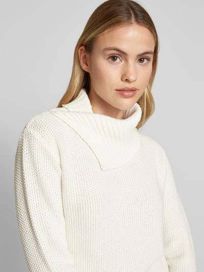 monari Strickpullover mit Stehkragen Offwhite 3