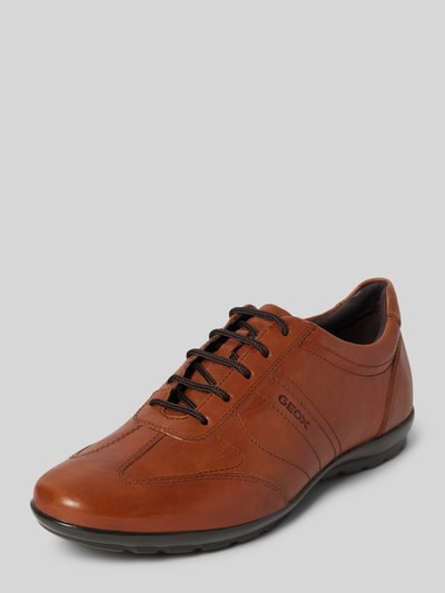 Geox Derby mit Label-Detail Modell 'Symbol' Cognac 1