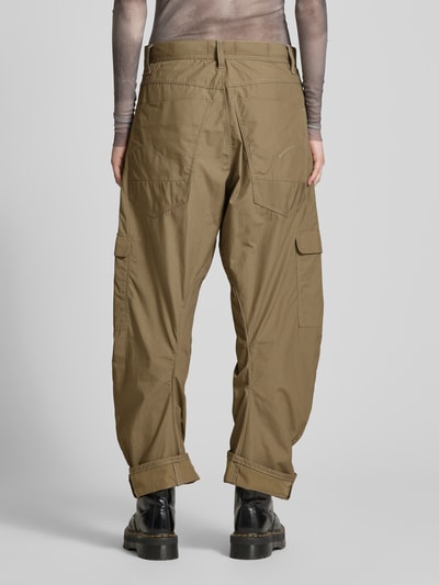 G-Star Raw Spodnie cargo o kroju baggy fit z wpuszczanymi kieszeniami model ‘Judee’ Khaki 5