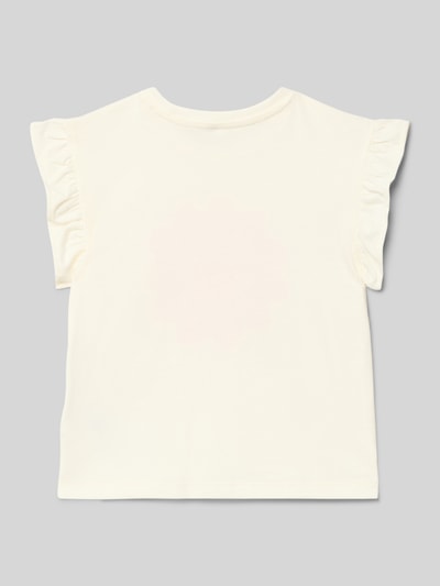 ONLY Loose Fit T-Shirt aus reiner Baumwolle Modell 'RUTH' Ecru 3