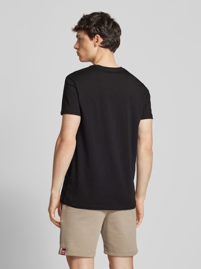 Alpha Industries T-Shirt mit Label-Print Black 5