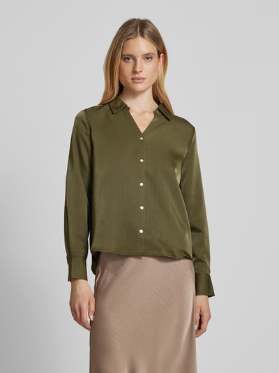 B.Young Regular fit blouse met doorknoopsluiting, model 'Dolora' Olijfgroen - 4