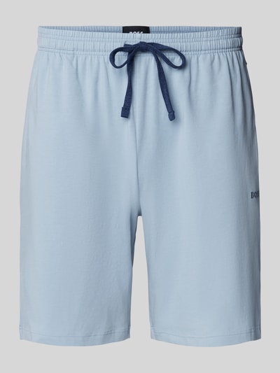 BOSS Regular Fit Sweatshorts aus Baumwoll-Elasthan-Mix  Hellblau 2