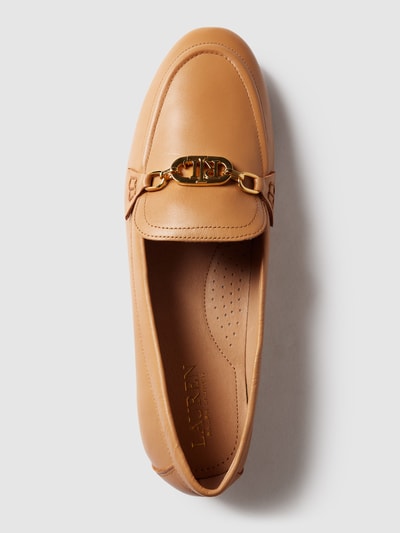 Lauren Ralph Lauren Slipper mit Label-Applikation Modell 'AVERI' Sand 5