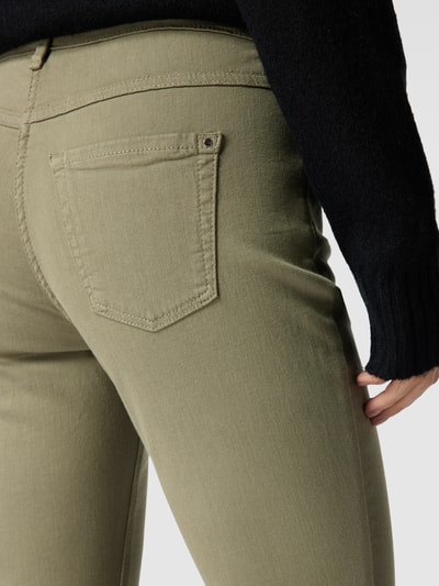 MAC Jeans met labeldetails, model 'CHIC' Model 'DREAM CHIC' Olijfgroen - 3