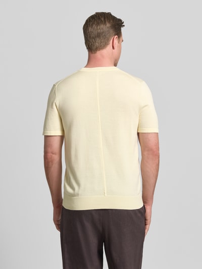 CK Calvin Klein Regular Fit T-Shirt aus reiner Baumwolle Hellgelb 5