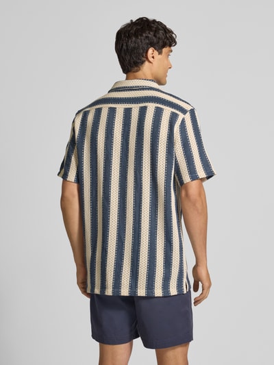 Lindbergh Freizeithemd mit Knopfleiste Dunkelblau 5