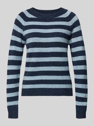 Vero Moda Regular Fit Pullover mit Rippbündchen Modell 'DOFFY' Dunkelblau 2