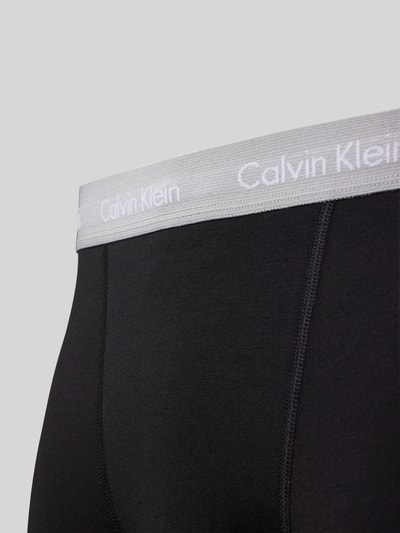 Calvin Klein Underwear Trunks mit Label-Bund im 3er-Pack Black 2