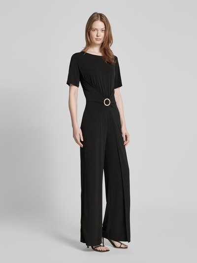 Swing Jumpsuit mit Applikation Black 1