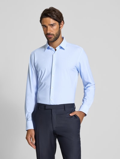 BOSS Slim-Fit Hemd aus Stretch-Jersey Modell 'Style P-HANK-S-KENT-C1-222' Bleu 4