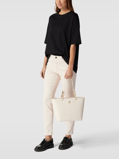 Tommy Hilfiger Tote Bag mit kurzen Henkeln Modell 'CHIC' Ecru 1