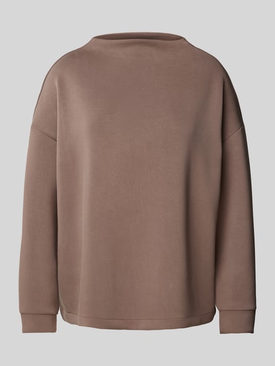 Fynch-Hatton Sweatshirt mit Stehkragen Taupe 1