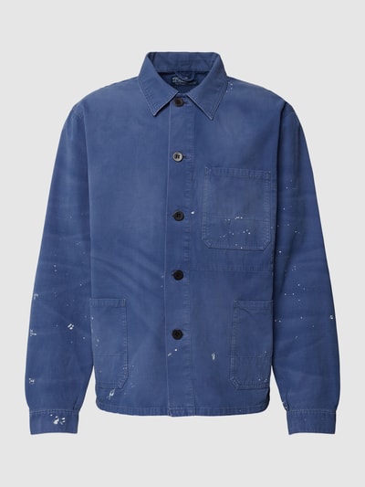 Polo Ralph Lauren Kurtka koszulowa z efektem znoszenia model ‘UNLINED FIELD’ Jeansowy niebieski 2