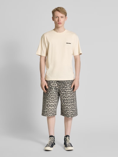 REVIEW T-Shirt mit Rundhalsausschnitt Ecru 1