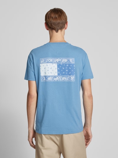 Tommy Jeans Regular Fit T-Shirt aus reiner Baumwolle Rauchblau 5