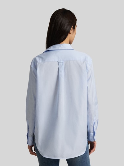 Polo Ralph Lauren Loose Fit Hemdbluse aus reiner Baumwolle Hellblau 5