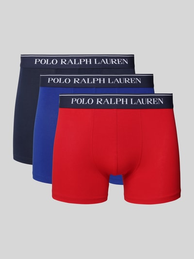 Polo Ralph Lauren Underwear Obcisłe bokserki z paskiem z logo w zestawie 3 szt. Czerwony 1