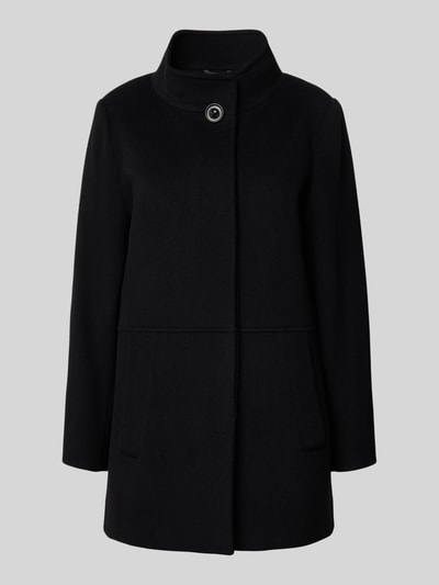 ICONS Cinzia Rocca Wollmantel mit Kaschmir-Anteil Black 2