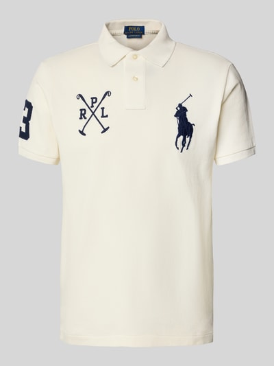 Polo Ralph Lauren Poloshirt mit Label-Stitching Beige 2
