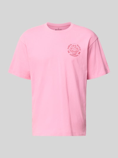 Edwin T-shirt van 100% Katoen Model 'MUSIC CHANNEL' Felroze - 2