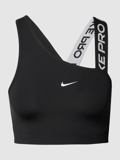 NIKE TRAINING Bustier mit Label-Details Black 2