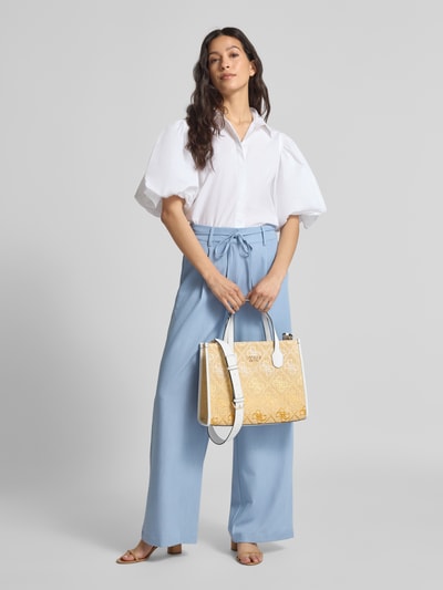 Guess Handtasche mit Tragehenkeln Modell 'SILVANA 2' Weiss 1