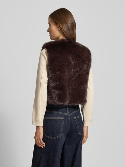 Zero Gilet van imitatiebont Middenbruin - 5