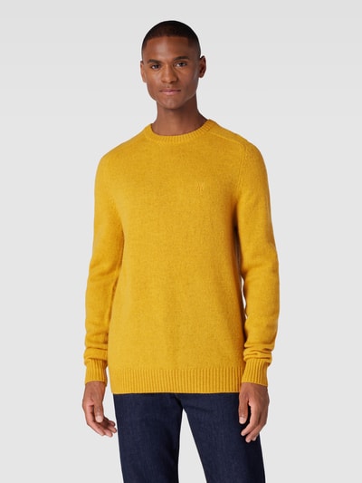 MCNEAL Strickpullover aus Lammwolle Senfgelb meliert 4