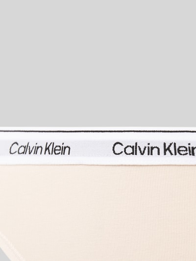 Calvin Klein Underwear String mit elastischem Label-Bund Modell 'MODERN' im 3er-Pack Rot 2