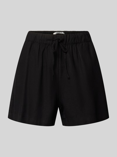 ONLY Relaxed Fit Bermudas aus Viskose-Leinen-Mix Modell 'GOA' Black 2