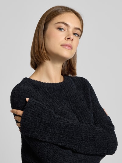 Review Gebreide pullover met structuurmotief Zwart - 3