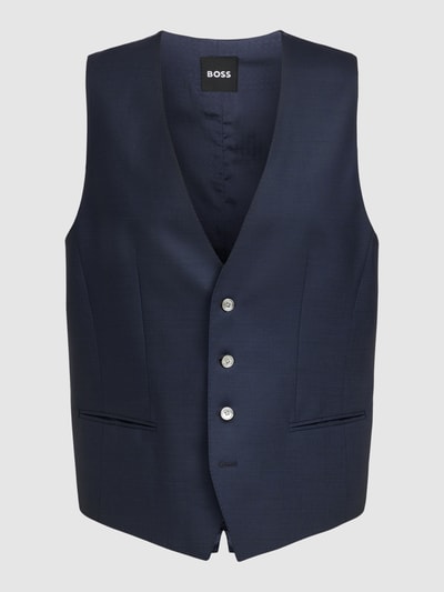 BOSS Gilet met V-hals, model 'Huge Vest' Marineblauw - 1