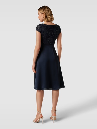 Christian Berg Cocktail Cocktailkleid mit Ziersteinbesatz Marine Melange 5