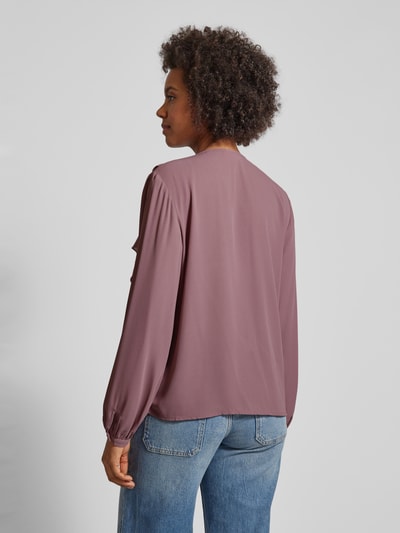 Jake*s Collection Blouse met volants Prune - 5