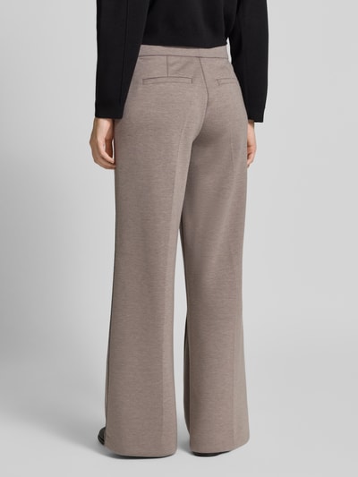 Christian Berg Woman Spodnie z szeroką nogawką i szwami podłużnymi Szarobrązowy 5
