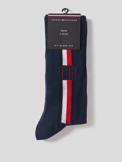 Tommy Hilfiger Socken mit Label-Print im 2er-Pack Marine 3