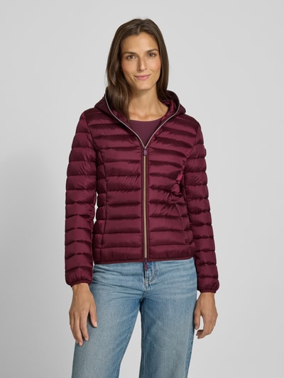 SAVE THE DUCK Kurtka pikowana z zamkiem błyskawicznym dwustronnym model ‘ALEXIS’ Bordowy 4