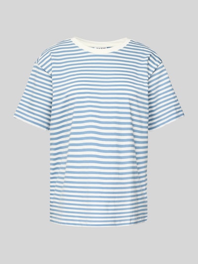 Jake*s Casual Pyjama-Oberteil aus Bio-Baumwolle mit Rundhalsausschnitt Bleu 1