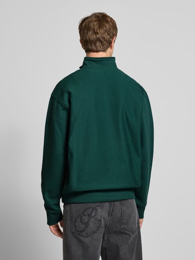 Carhartt Work In Progress Sweatshirt met opstaande kraag en ritssluiting Donkergroen - 5